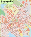 Annapolis downtown map - Ontheworldmap.com