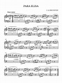 PARA ELISA - Partitura Completa | Formes musicales | Compositions musicales