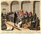 Joseph Balsamo, genannt Graf von Cagliostro, vor der Inquisition in Rom ...