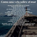 Poema Como una vela sobre el mar de Luis Cernuda - Análisis del poema