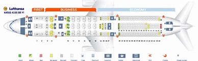 Seat map Airbus A330-300 Lufthansa. Best seats in plane