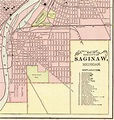 1901 Antique SAGINAW Michigan Street Map City Map of Saginaw | Etsy