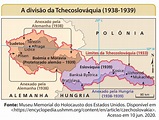 Blog de Geografia: Mapa - A divisão da Tchecoslováquia (1938-1939)