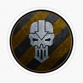 "Iron Warriors" Sticker by immaterium | Redbubble