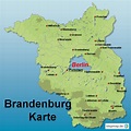 StepMap - Brandenburg Karte - Landkarte für Deutschland
