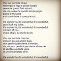 Via con me (It's wonderful) Paolo Conte | Musica, Parole, Canzoni