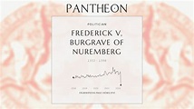 Frederick V, Burgrave of Nuremberg Biography - Burgrave of Nuremberg ...