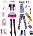 Lindos Sonhos Dourados: Monster High coleção: Fashion Pack Day at the Maul