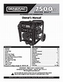 Generac 7500EXL Generator Owners Manual
