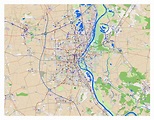 Large detailed map of Magdeburg city and its surroundings | Magdeburg ...