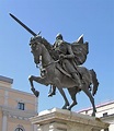 Rodrigo Díaz de Vivar 'El Cid Campeador' (1048-1099), estatua ecuestre ...