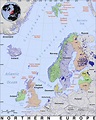 Map Of Northern Europe With Cities