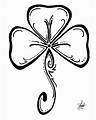 Shamrock Clipart Black And White | Free download on ClipArtMag