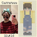 Carreraaa Skin Minecraft ♡ | Imagenes cuadriculadas, Dibujos pixelados ...