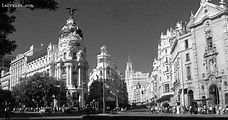 Gran Vía de Madrid en Blanco y Negro | Darío Madrid | Flickr