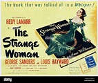 THE STRANGE WOMAN 1946 United Artists film with Hedy Lamarr Stock Photo ...