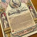 Abraham Lincoln and the Emancipation Proclamation as a small poster ...
