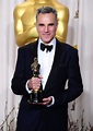 Daniel Day-Lewis holds his Oscar for best actor. Picture: Ian West/PA ...
