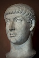 Colossal portrait of Constantius II (337—361), or of his brother ...