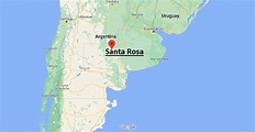 ¿Dónde está Santa Rosa en Argentina? Mapa Santa Rosa en Argentina ...