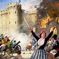 Storming of the Bastille, Paris, French Revolution, 14 July 1789 stock ...