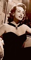 JOAN CRAWFORD in black evening gown 1947 (detail) from vintage photo ...