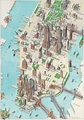 Manhattan New York Map, illustrated by Katherine Baxter. http://www ...