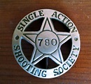 SASS shooter and membership Badge | Badge, Cowboy action shooting, Buckles