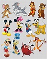Los personajes de dibujos animados de Disney. por DigitalReflecti ...