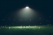 Free Images : light, sport, night, sunlight, running, soccer, darkness ...