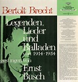 Legenden, Lieder und Balladen von 1914 - 1934 [Vinyl-LP]. gesungen von ...