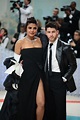 Priyanka Chopra and Nick Jonas Are Glamorous in Black and White at the ...