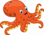 Cartoon octopus on white background 5112811 Vector Art at Vecteezy