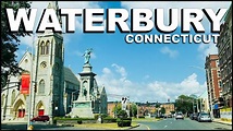 WATERBURY Connecticut Downtown Driving Tour - YouTube