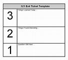 3 2 1 Exit Ticket Template - Printable Kids Entertainment