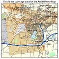 Aerial Photography Map of Battle Creek, MI Michigan