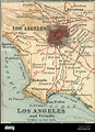 Karte von Los Angeles Stockfotografie - Alamy