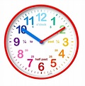 20cm Wickford Red Children's Time Teaching Wall Clock By ACCTIM ...