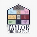 Sticker: Taylor Swift Eras Tour in 2023 | Taylor swift posters, Taylor ...