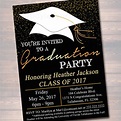 Graduation Party Invitation, High School Graduation Invitation, DIY ...