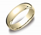 Comfort Fit Men's 14k Gold Wedding Band | Elegant Rings