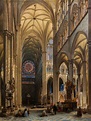 "Interior of the Cathedral of Amiens" Jules Victor Génisson - Artwork ...