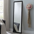 Neutype 55" x 16" Black Full Length Mirror Floor Mirror Wall Mounted ...