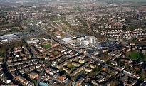 Prestwich Lancashire at night aerial photograph | aerial photographs of ...