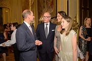 Prince Edward, Sir Harry Nuttall, Lady Dalit Nuttall and Amberley ...