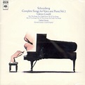 Glenn Gould, Arnold Schoenberg - Schoenberg Complete Songs For Voice ...