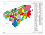 Mapa de Yucatán a colores con nombres - Descarga ya!