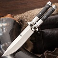 Classic Black Butterfly Knife Stainless Steel Blade,