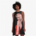 "MARILYN MONROE: In a Red Bathing Suit Print" A-Line Dress for Sale by ...