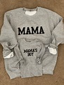 Mama Sweatshirt Mamas Boy Boy Mom Matching Sweatshirts | Etsy